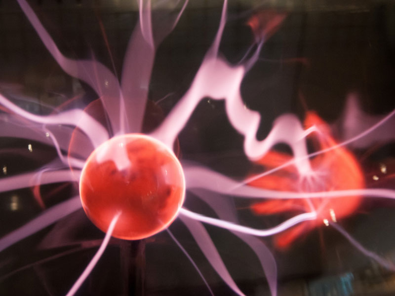 Plasma ball in SparkLab